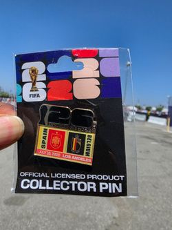 Spain Vs Belgium Collector Pin