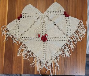 100% Wool Shoulder Poncho
