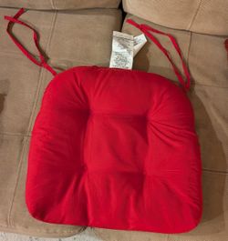 Red Chair Seat Pad Cushion 