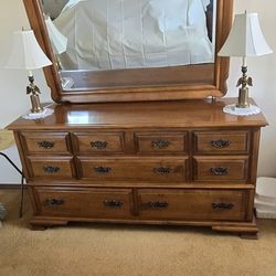 Vintage BEALS Colonial Maple Bedroom Set, 5 Pieces
