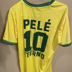 Brasil PELE soccer Jersey ( Size Large ) $40 New With Tags 
