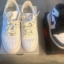Jordan 1 Coral   Cool Grey    Af Ones    Nike Boot Goadome 