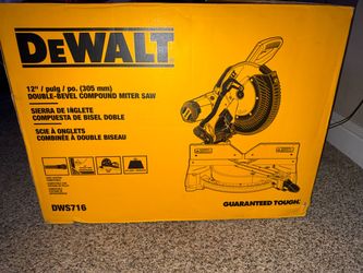 DEWALT DWS716 12” DOUBLE-BEVEL COMPOUND MITER SAW