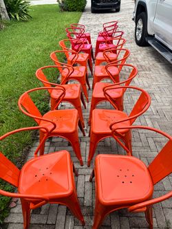 Metal chairs