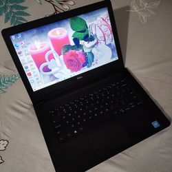 14"inch Intel Celeron Dell Laptop, 32GB eMMC, 2GB RAM, Inbuilt Bluetooth, SD Card Reader, HDMI And a WebCam. Windows 10 Installed.
