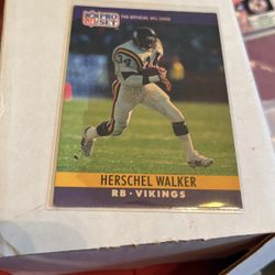 1990 NFL Pro Set Herschel Walker #197 Only 25 Cents 