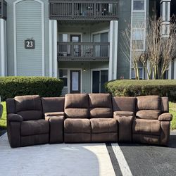 Recliner Sectional Sofa Set