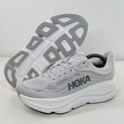 Hoka One One Bondi 9 Women's US Size 7.5 B Grey/White 1162012 SDSTS New No Box