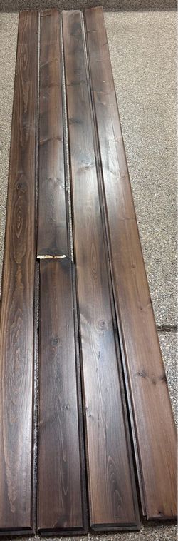 Wood Planks – Set of 4 dark stained for DIY project