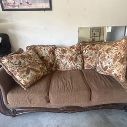 Hughes Furniture Bought From ACME Stationary Sofa Coach 3 Seater With Pillows And Love Seat With Pillows MADE IN USA 