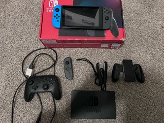Nintendo switch with box