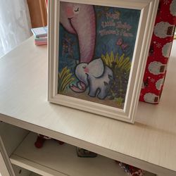 Elephant 🐘 Picture w Frame