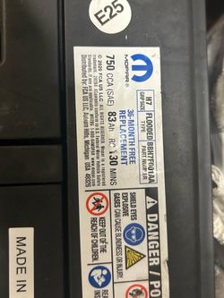 Mopar battery. Brand new ! $125