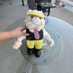 King Plush Cat with Yellow Hat & Pants 
