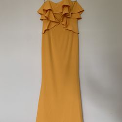 Long Yellow Dress Size Medium 