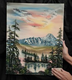 Art #807 Lake Valley Rainier 16x20