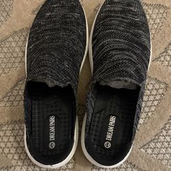 DREAM PAIRS Mules for Women Shoes Slip on Sneakers Knit Flats Lightweight Breathable Comfortable Walking Shoes 8.5