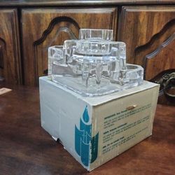 New PartyLite 5 Teacup Glass Candle Holder