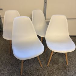Eames Molded Plastic Chairs Replicas Four