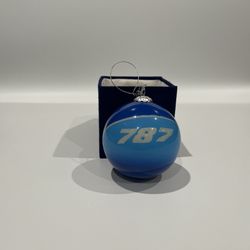Boeing 787 Glass Ornament - 2012