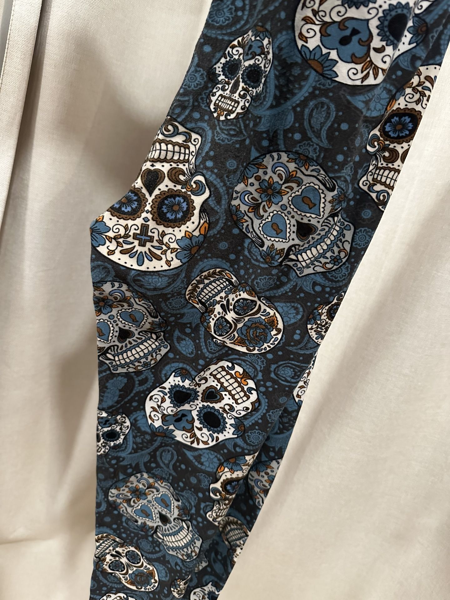 Candy Skull Halloween Leggings
