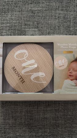 Baby Wooden monthly photo props
