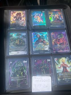 Dragon Ball Super Card Game Lot of 9