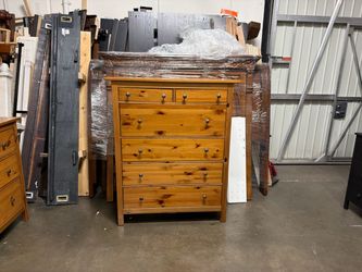 Solid Pine Tall Chest of Drawers
