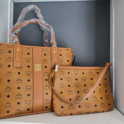 Cognac Reversible Handbag (New)