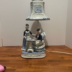 Vintage Victorian Glass Lamp