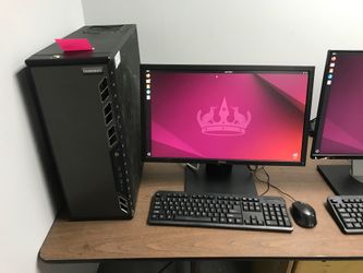 Xeon Workstation PC w/ Dell Monitor – AMD FirePro, Ubuntu Linux
