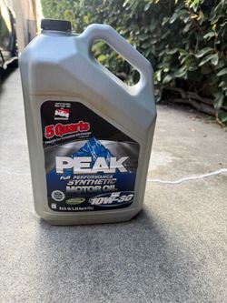 PEAK 5-Quart Synthetic Motor Oil 10W30
