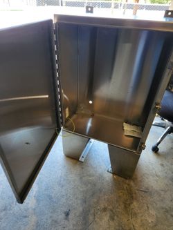 12x24x30 stainles steel electrical panel box wall mount with removable legs