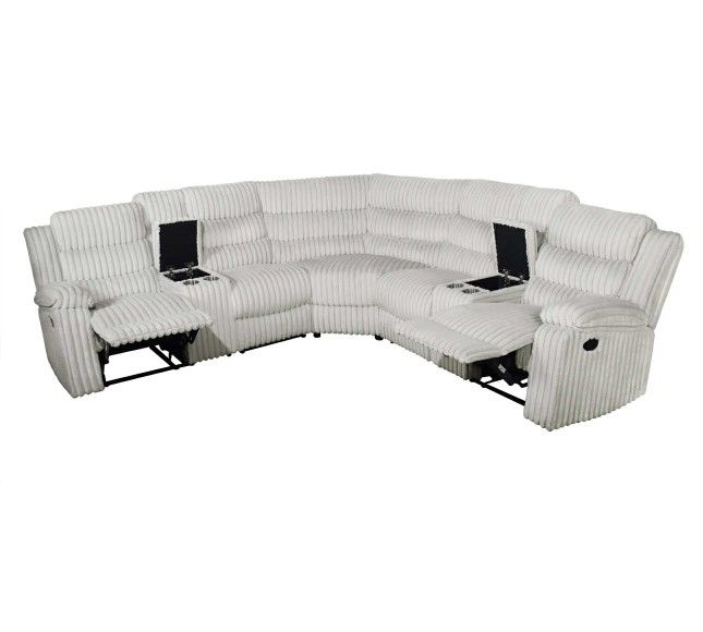 Recliner Sofa With Cup Holders And Storage 