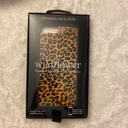 Iphone 6/7/8 Plus Cheetah Print WildFlower Case