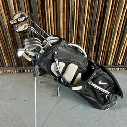 Callaway & TaylorMade Golf Club Set - Nike Stand Bag