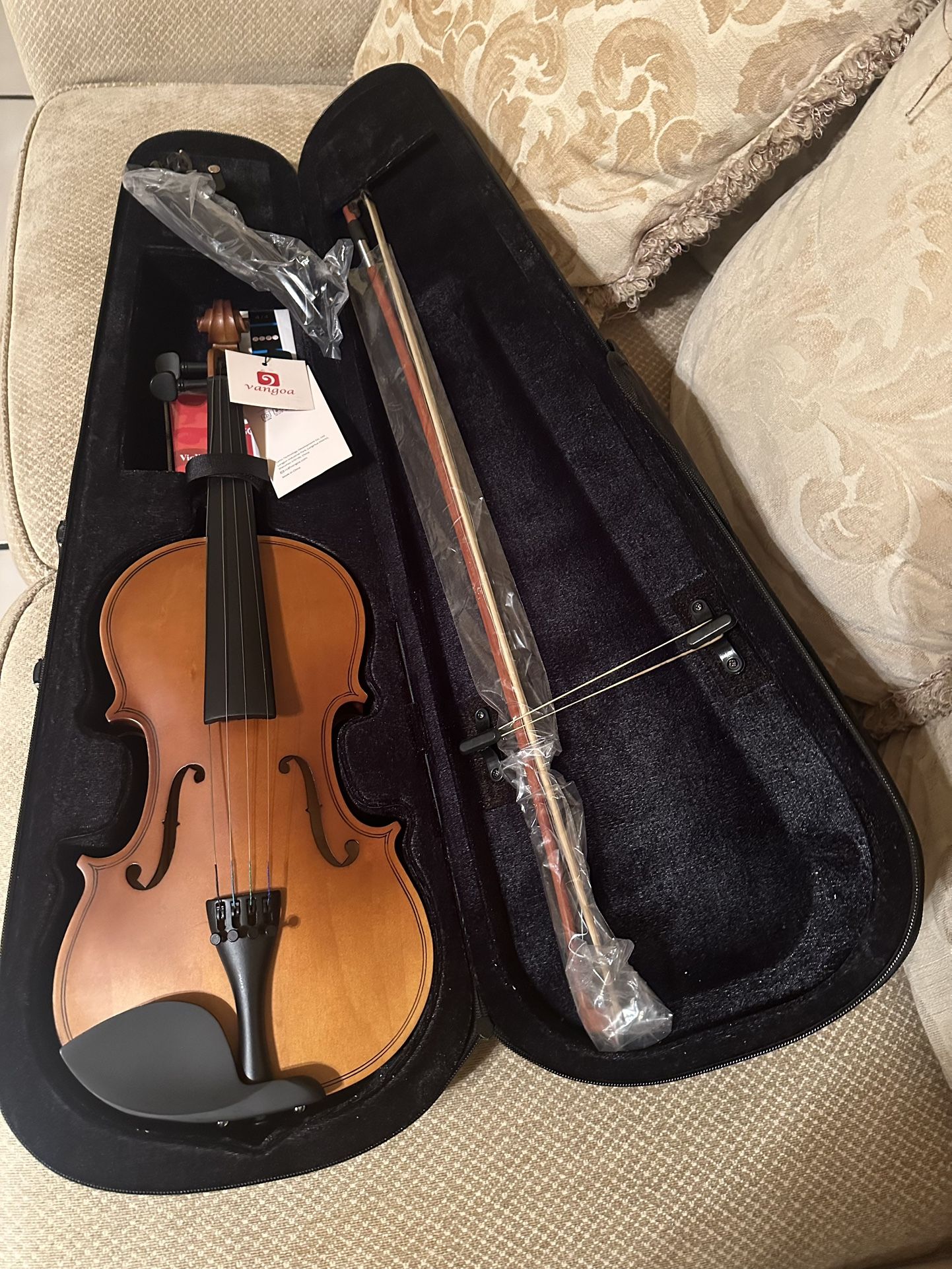 Vangoa - violín 4/4 de tamaño completo, Nuevo Con Tags.