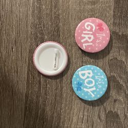 Gender Reveal pins Baby Shower