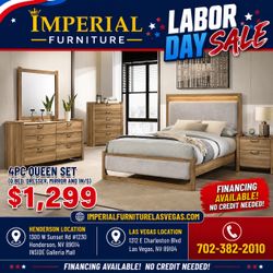 4-Piece Queen Bedroom Set 💙❤️Labor Day Sale💙❤️