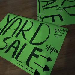 2 houses yard sale tomorrow