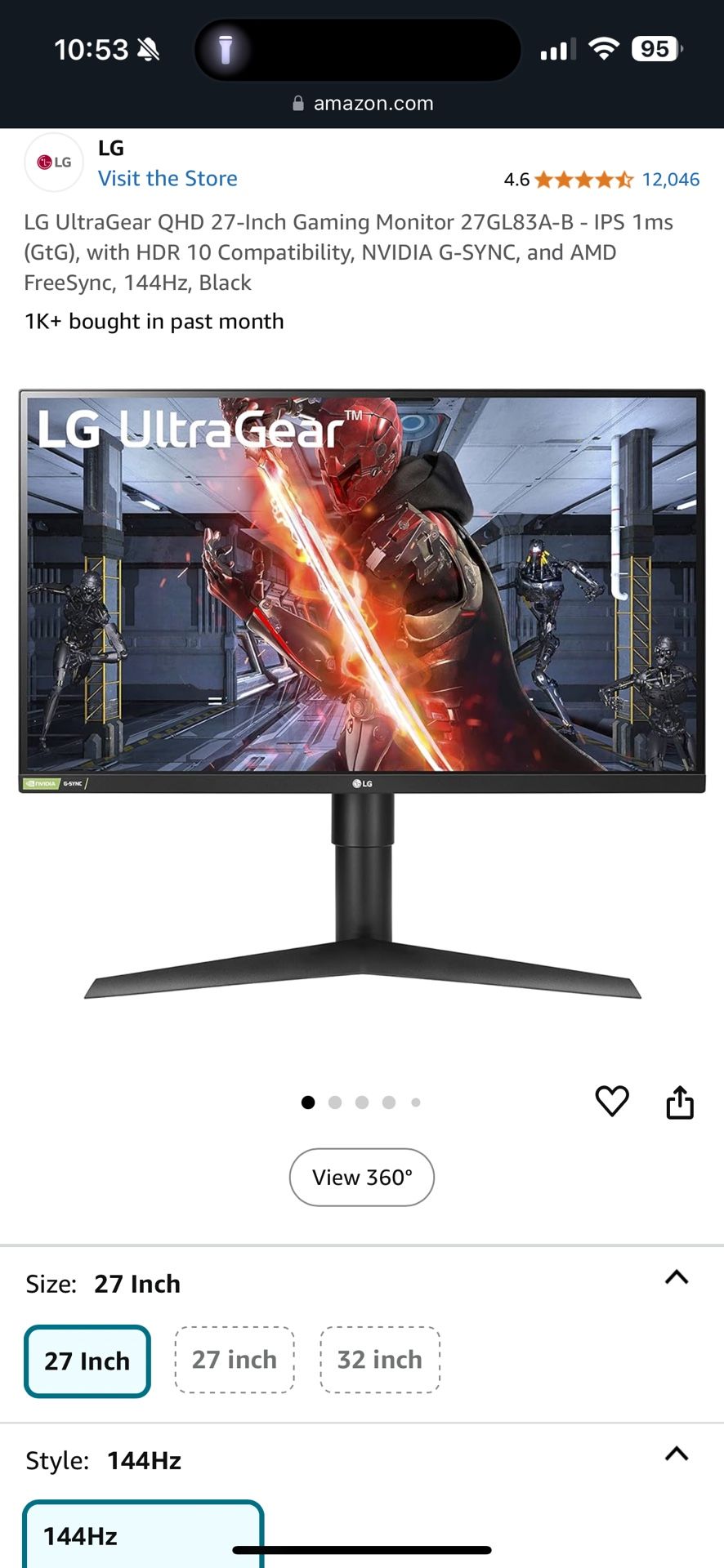 LG Gaming Monitor 27