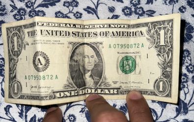 2017 Error $1 Dollar Bill