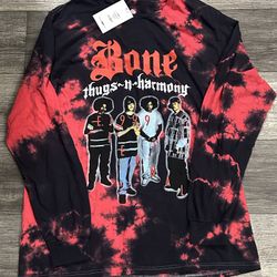 Men’s Bone Thugs-N-Harmony Tie Dye Long Sleeve  Shirt L 