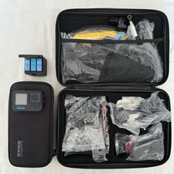 GoPro HERO10 + 50 Piece Accessory kit bundle and 2 Extra Batteries
