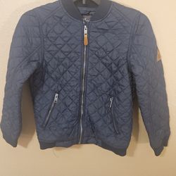 Boys H&M Navy Quilted Bomber jacket