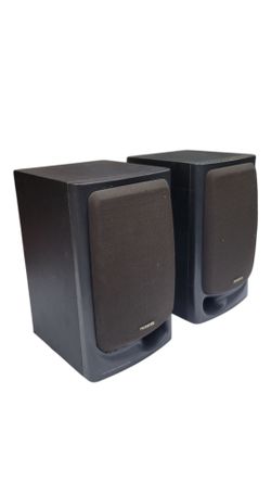 Vintage Aiwa SX-N3200 Bookshelf Speakers Pair Twin Duct 2-Way Bass Reflex 40W 6 Ohm. Tested and Working Great