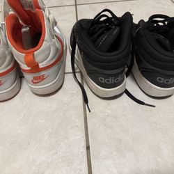 Nike And Adidas Pre Owned , Good Condition Shoes . Size US 5.5 And 5 