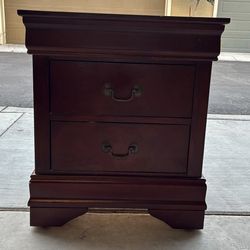 Cherry Wood Nightstand 2 