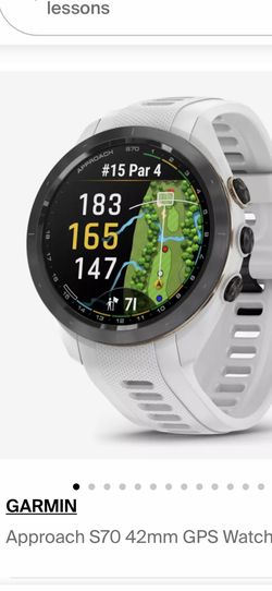 Garmin Approach S70 Golf GPS Watch (White / 42mm) - Like New!