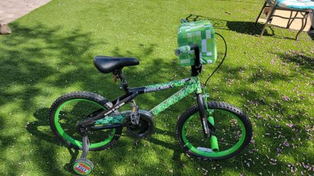 Brand New Minecraft Creeper 18-inch Kids Bike